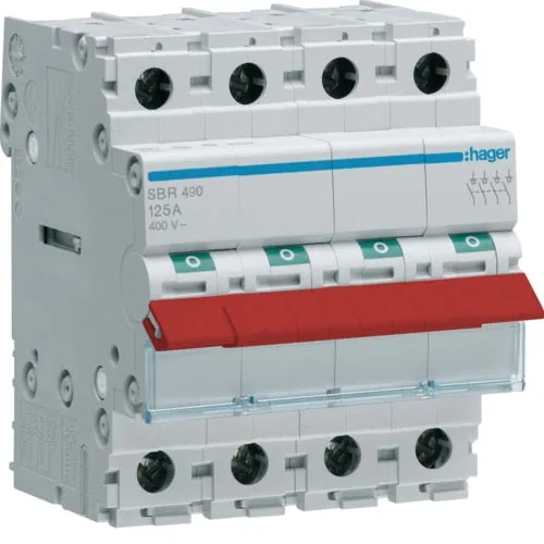 125A 4 Pole JK1 Main Switch Incomer Kit