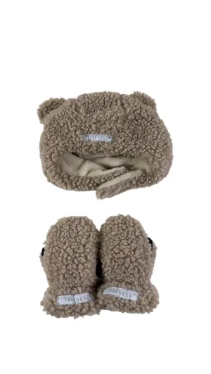 7 A.M. Enfant Cub Set, 6-12 Months, Oatmeal, Teddy