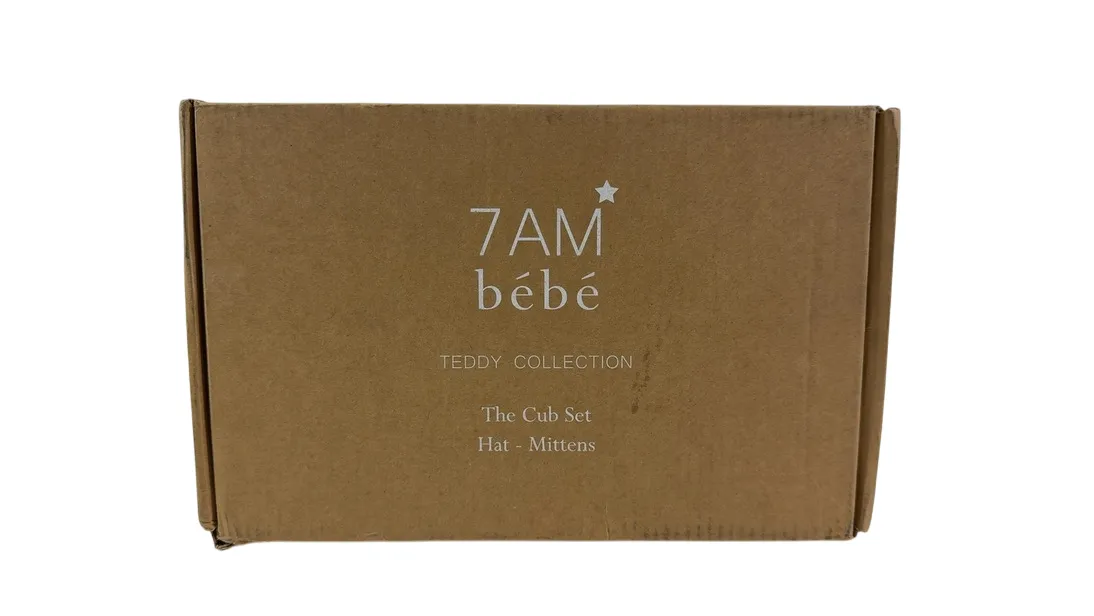 7 A.M. Enfant Cub Set, 6-12 Months, Oatmeal, Teddy