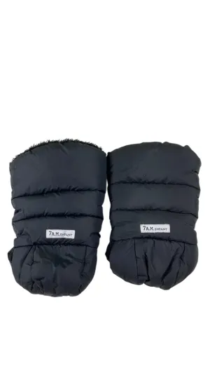 7 A.M. Enfant WarmMuffs, Black Plush