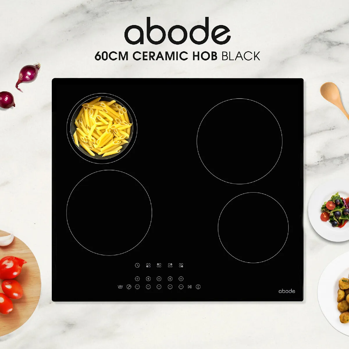 Abode A60EH301B 60cm 4 Zone Electric Hob in Black