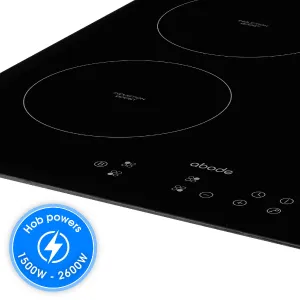 Abode A60IH301B, 60cm Integrated Induction Hob in Black