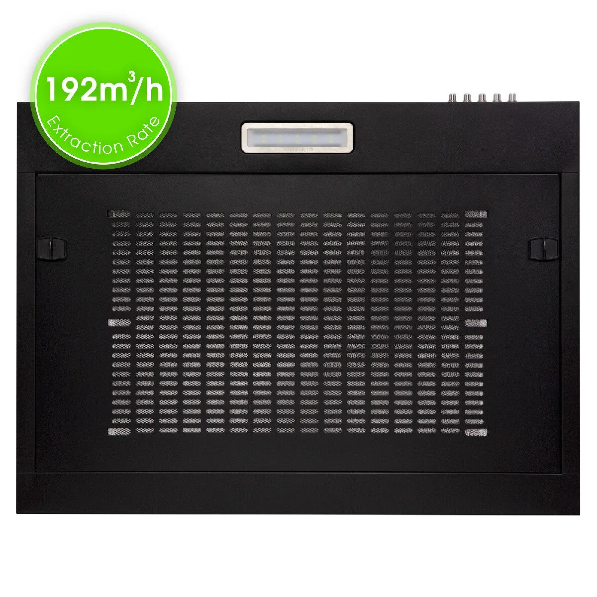 Abode A60VSRCH0B1B 60cm Manual Visor Cooker Hood in Black