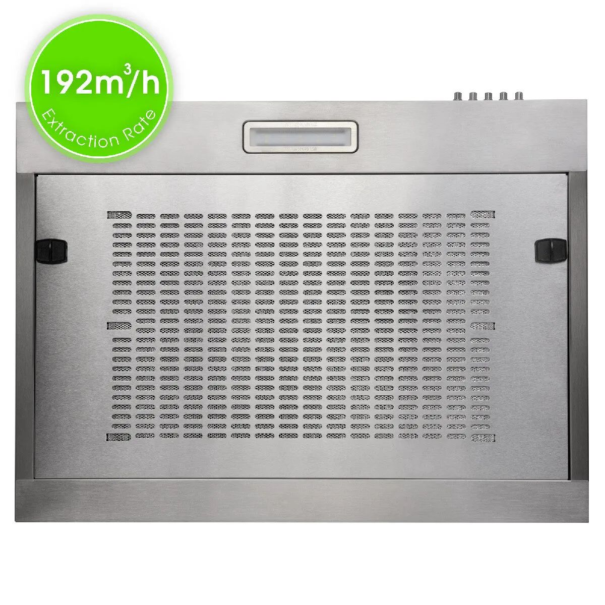 Abode A60VSRCH0B1SS 60cm Manual Visor Cooker Hood in Stainless Steel