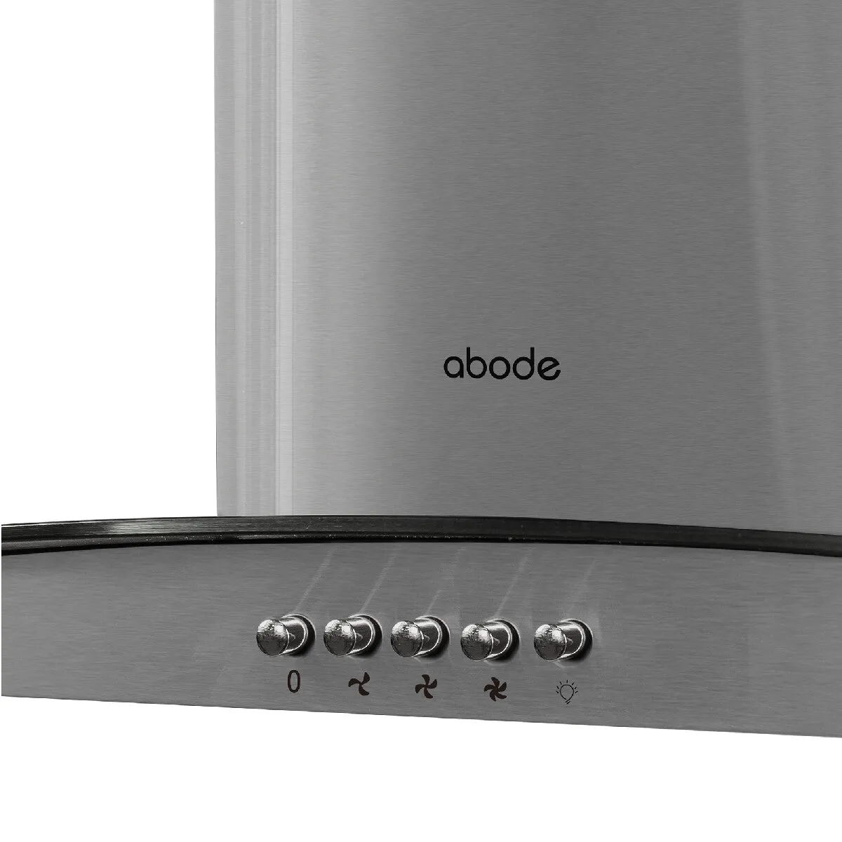 Abode AGCH6031SS 60cm Curved Glass Cooker Hood - Stainless Steel