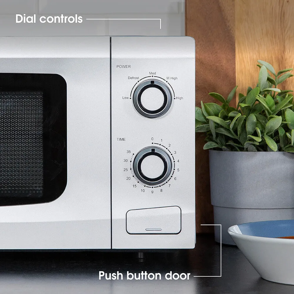Abode AMM2001S 20L Manual Microwave - Silver