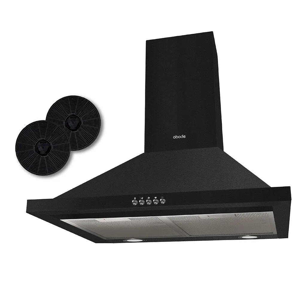 Abode ASCH6031B 60cm Chimney Cooker Hood - Black