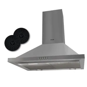 Abode ASCH6031SS 60cm Chimney Cooker Hood - Stainless Steel