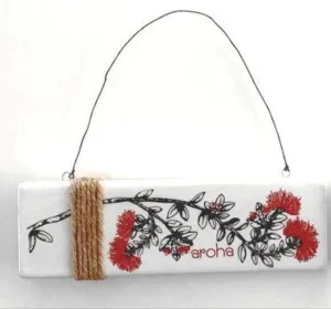AROHA POHUTAKAWA CERAMIC WALL HANGING
