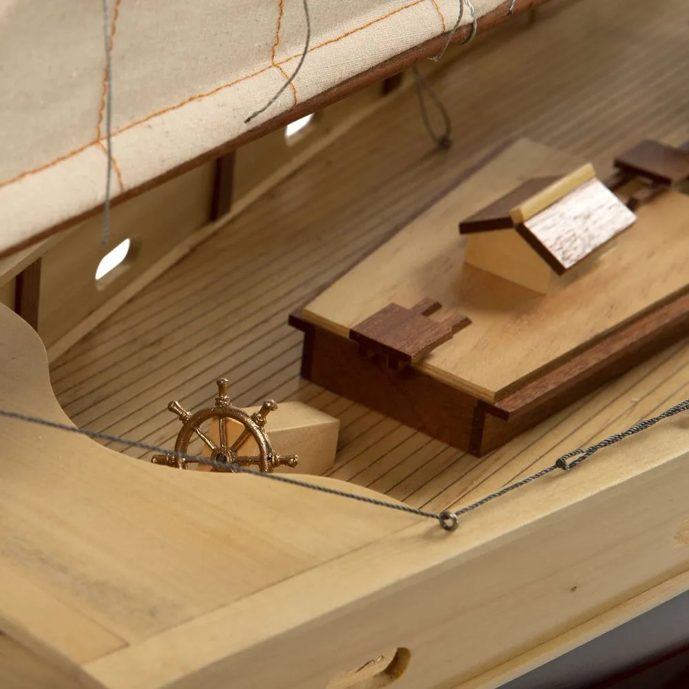 Authentic Models Bluenose Ii Painted Sailing Ship Model