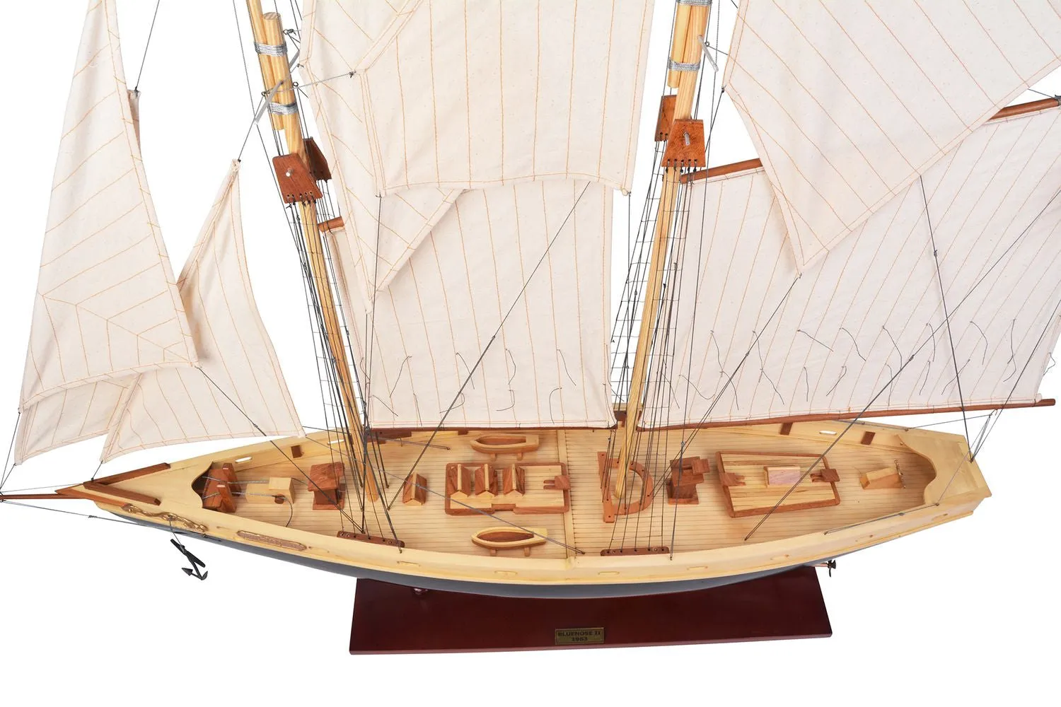 Authentic Models Bluenose Ii Painted Sailing Ship Model