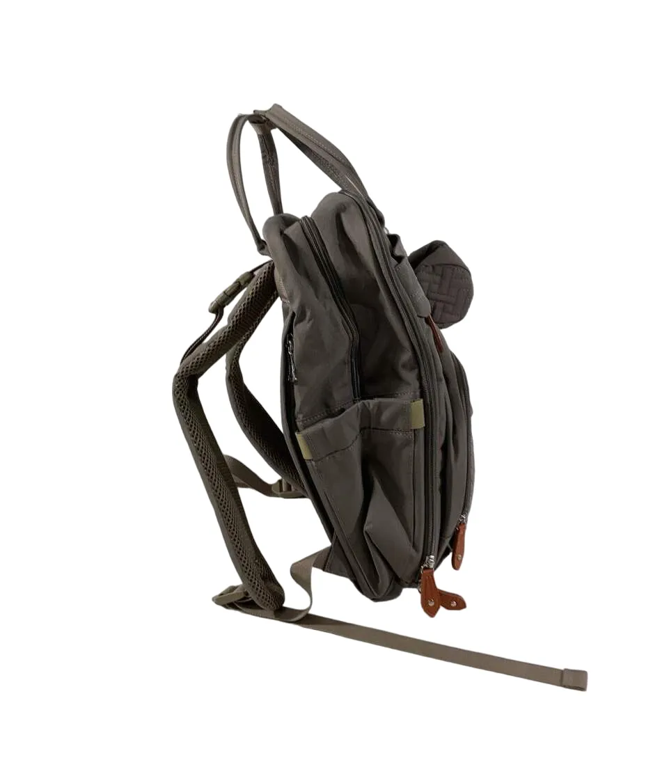 BabbleRoo Diaper Bag Backpack, XL Original, Khaki