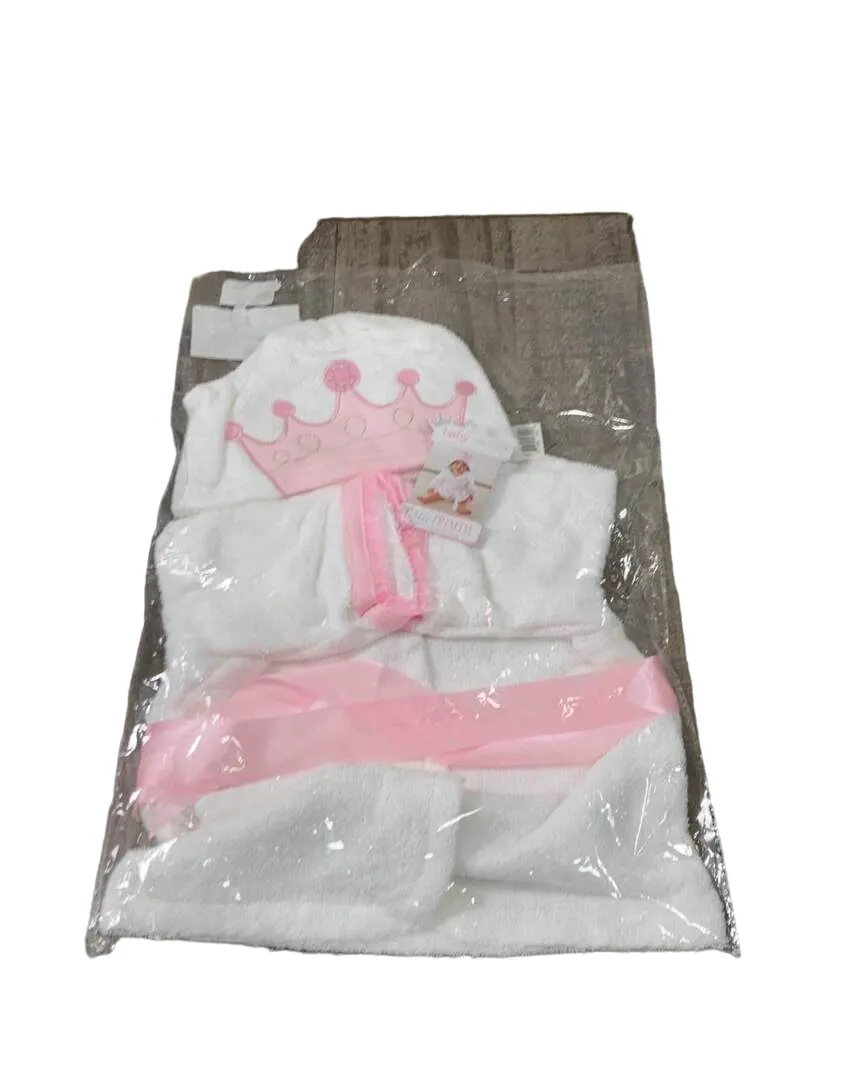 Baby Aspen Hooded Spa Bathrobe, Little Princess
