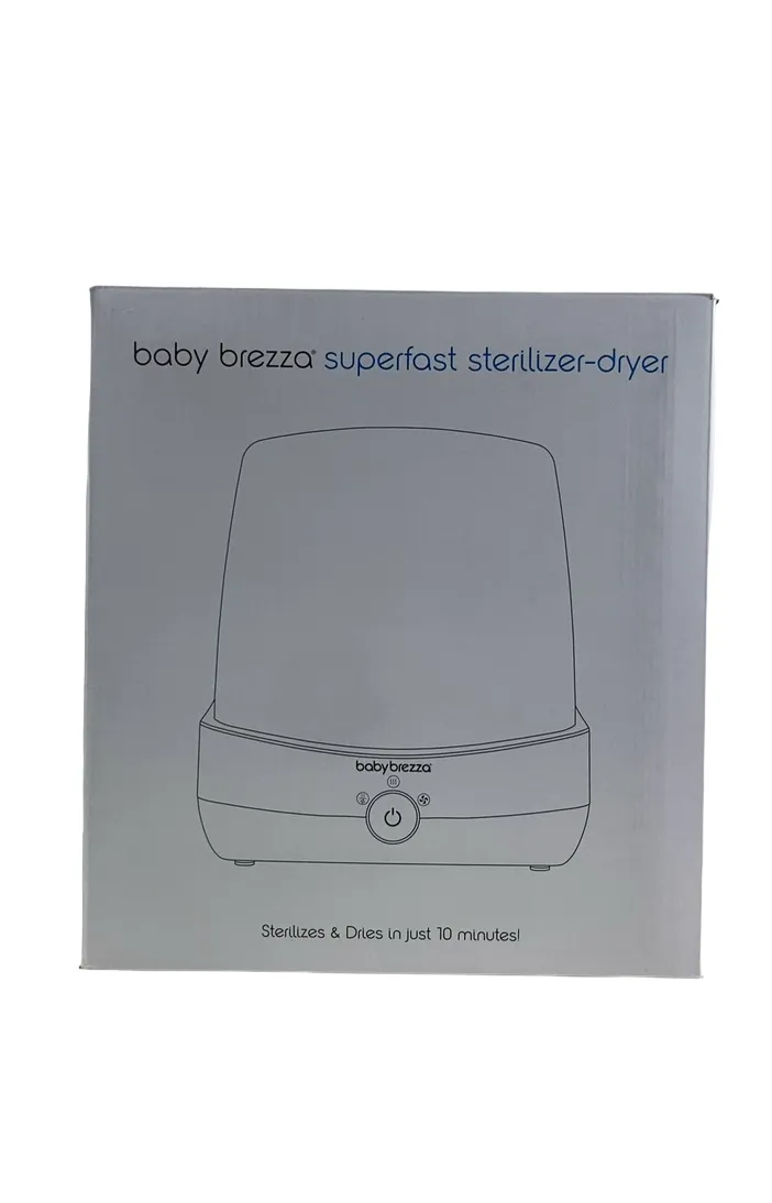 Baby Brezza Superfast Sterilizer Dryer, White on White