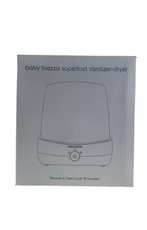 Baby Brezza Superfast Sterilizer Dryer, White on White