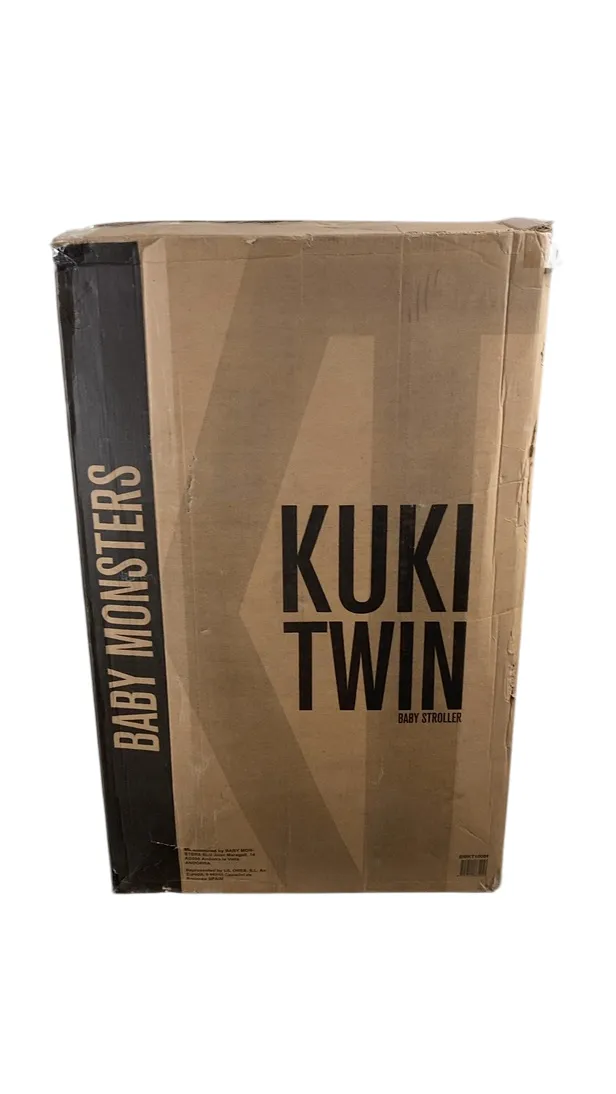Baby Monsters Kuki Twin Double Stroller, 2019, Black, S3