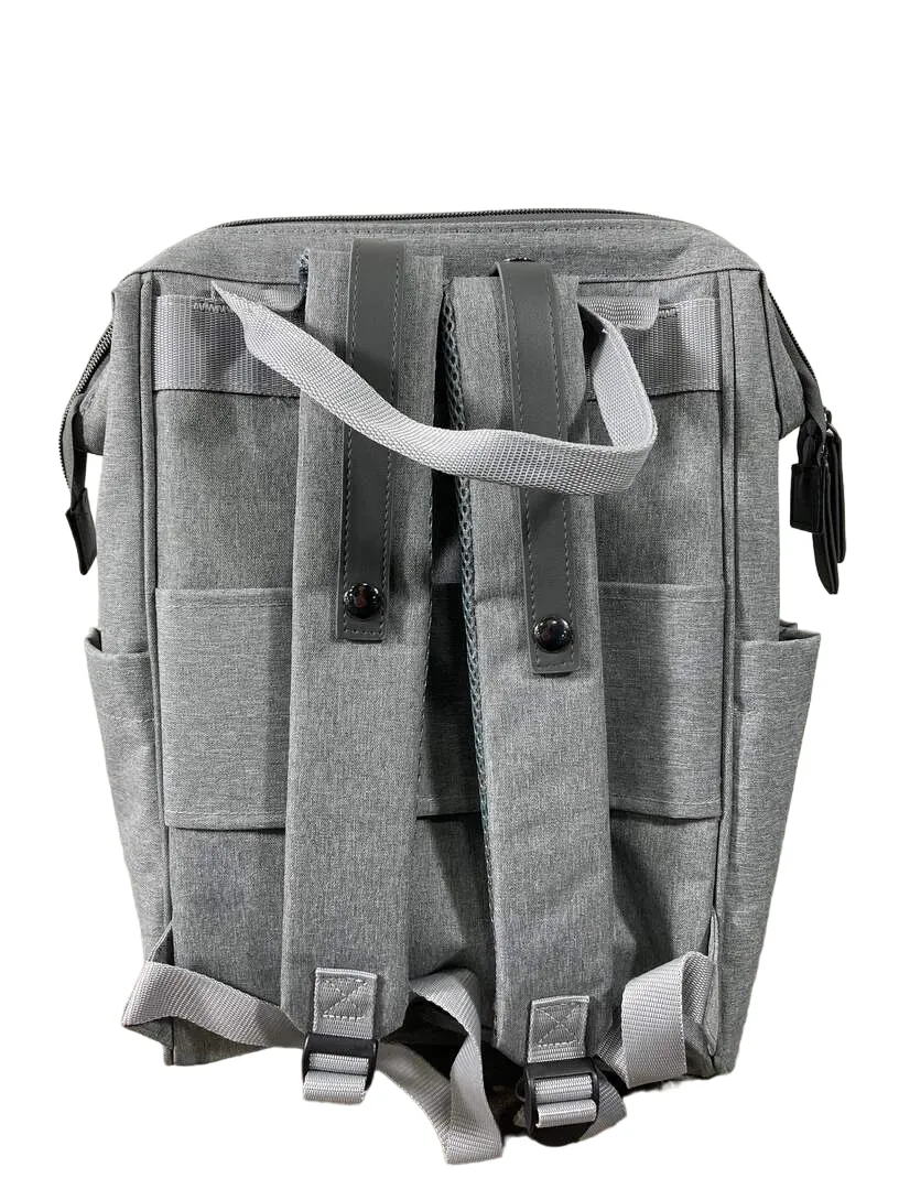 Beaba Wellington Backpack Diaper Bag, Heather Grey