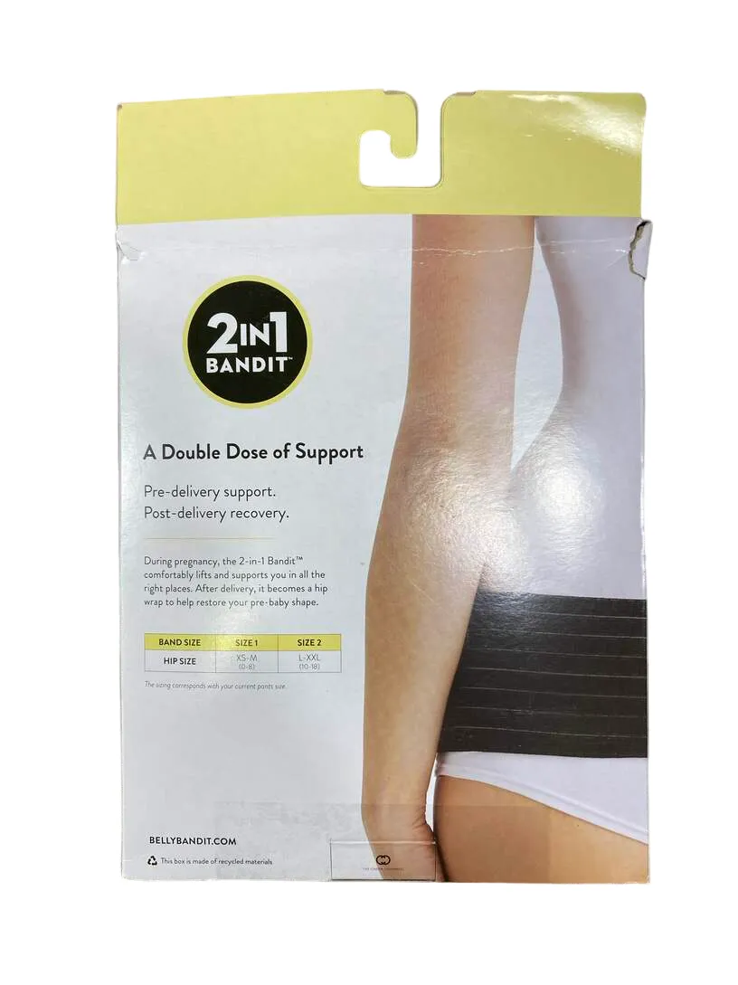 Belly Bandit 2-in-1 Bandit Band, Size 2, Black