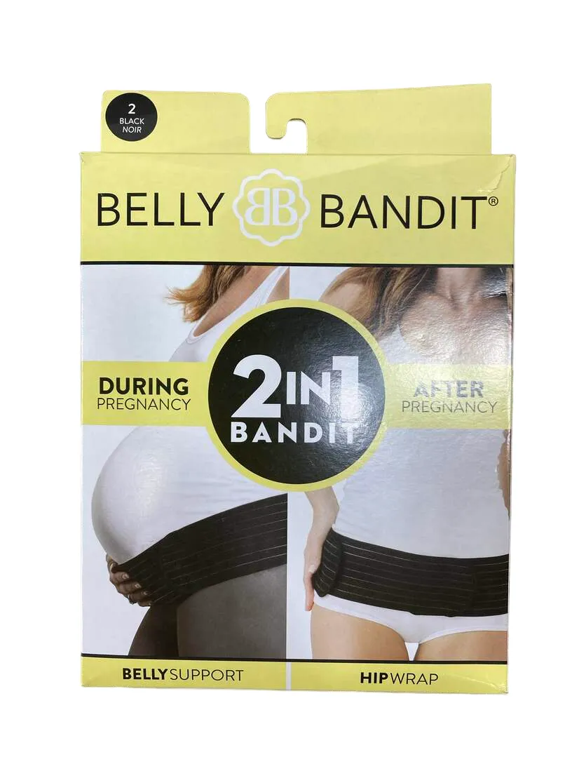 Belly Bandit 2-in-1 Bandit Band, Size 2, Black