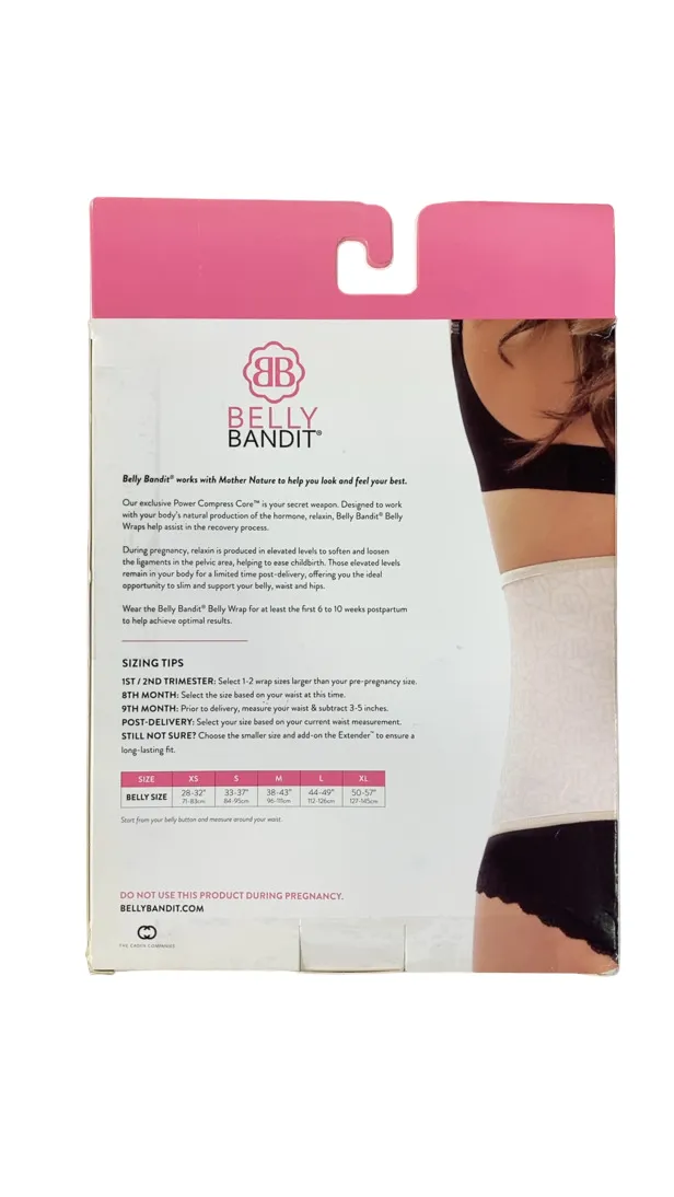 Belly Bandit Original Belly Wrap, Black, X-Small (28-32”)