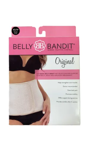 Belly Bandit Original Belly Wrap, Black, X-Small (28-32”)