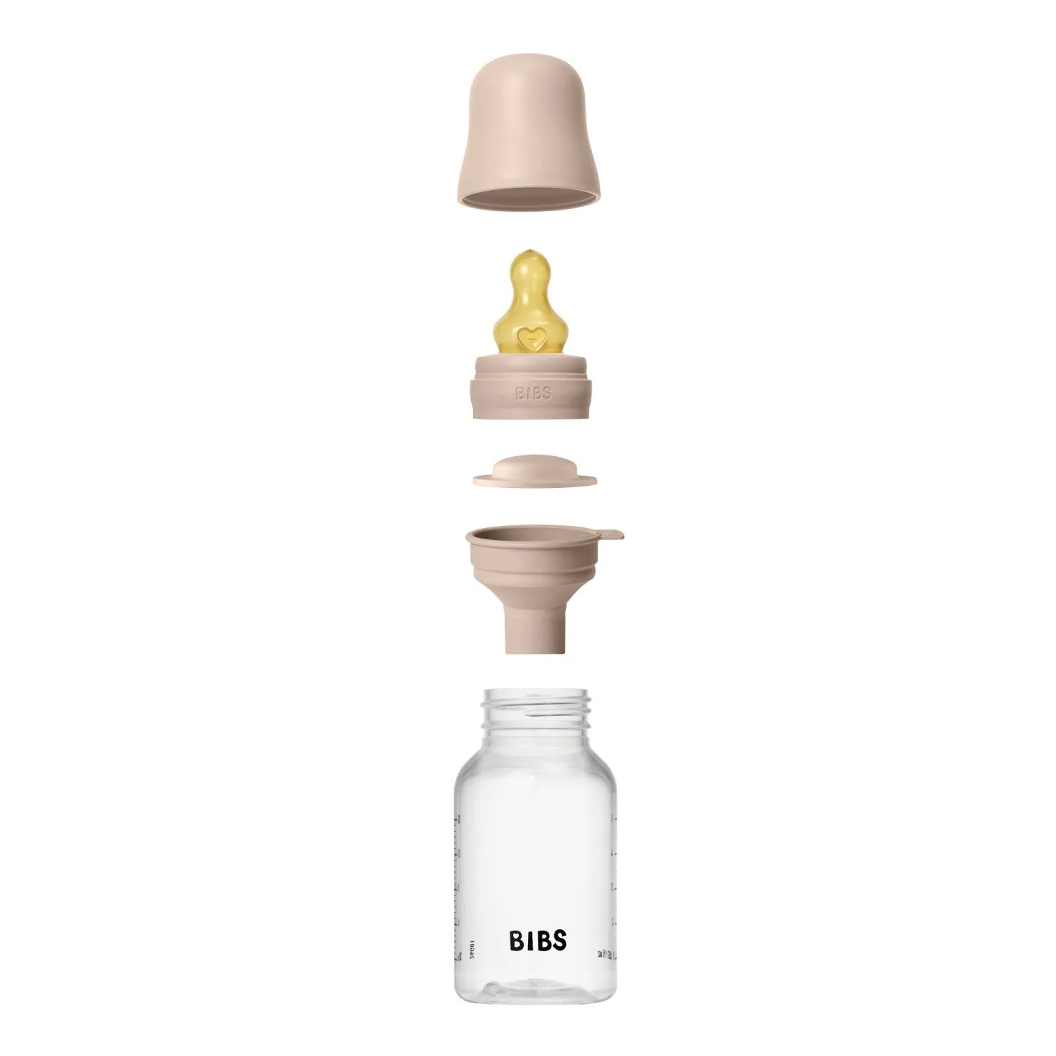 Bibs Blush Bibs Baby Bottle Round Latex 1 Pack 150 ml Slow Flow