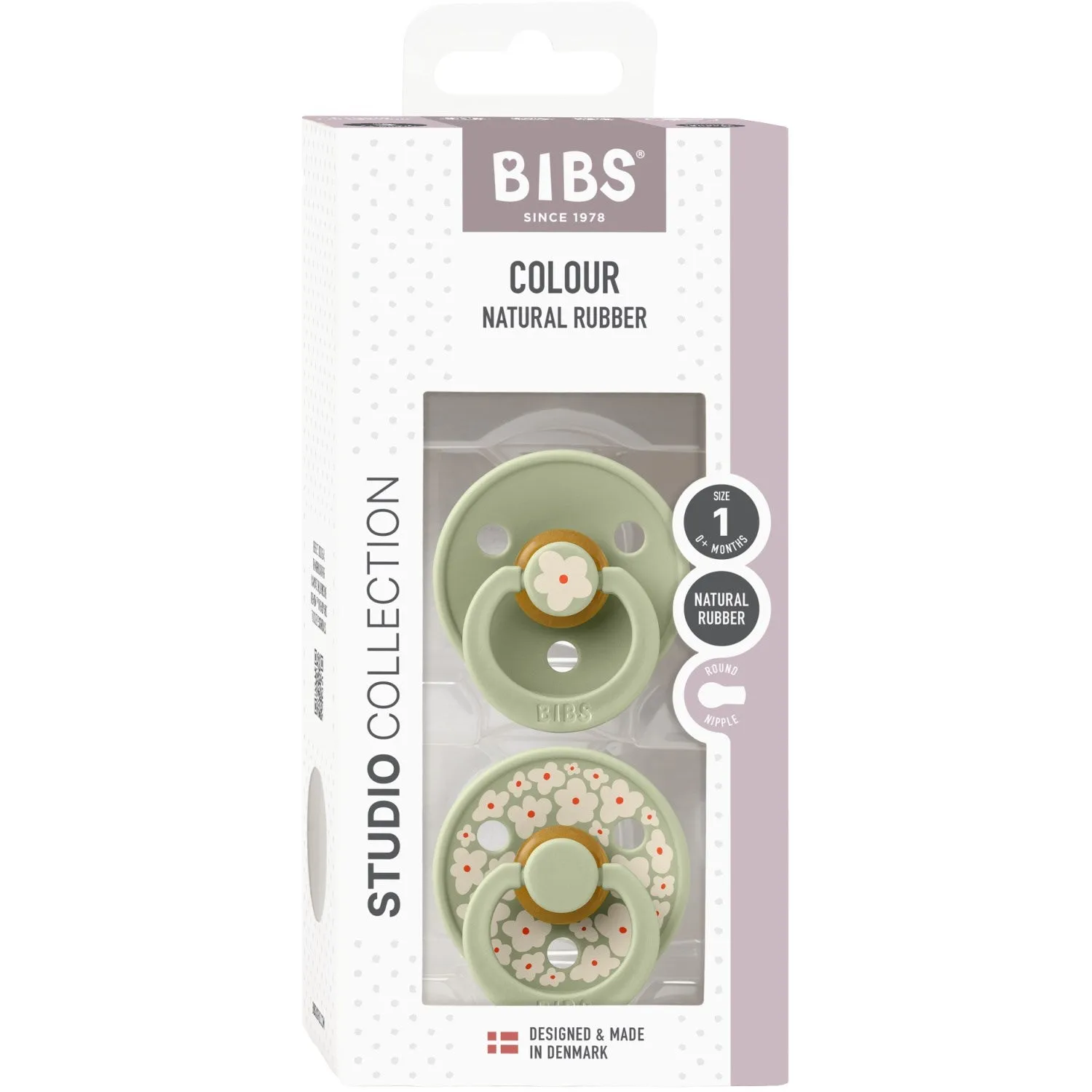 Bibs Sage Mix Studio Colour 2-pack Jasmine Latex