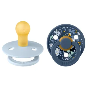 Bibs x Liberty Latex Pacifier 2-pack Chamomile Lawn Baby Blue Mix