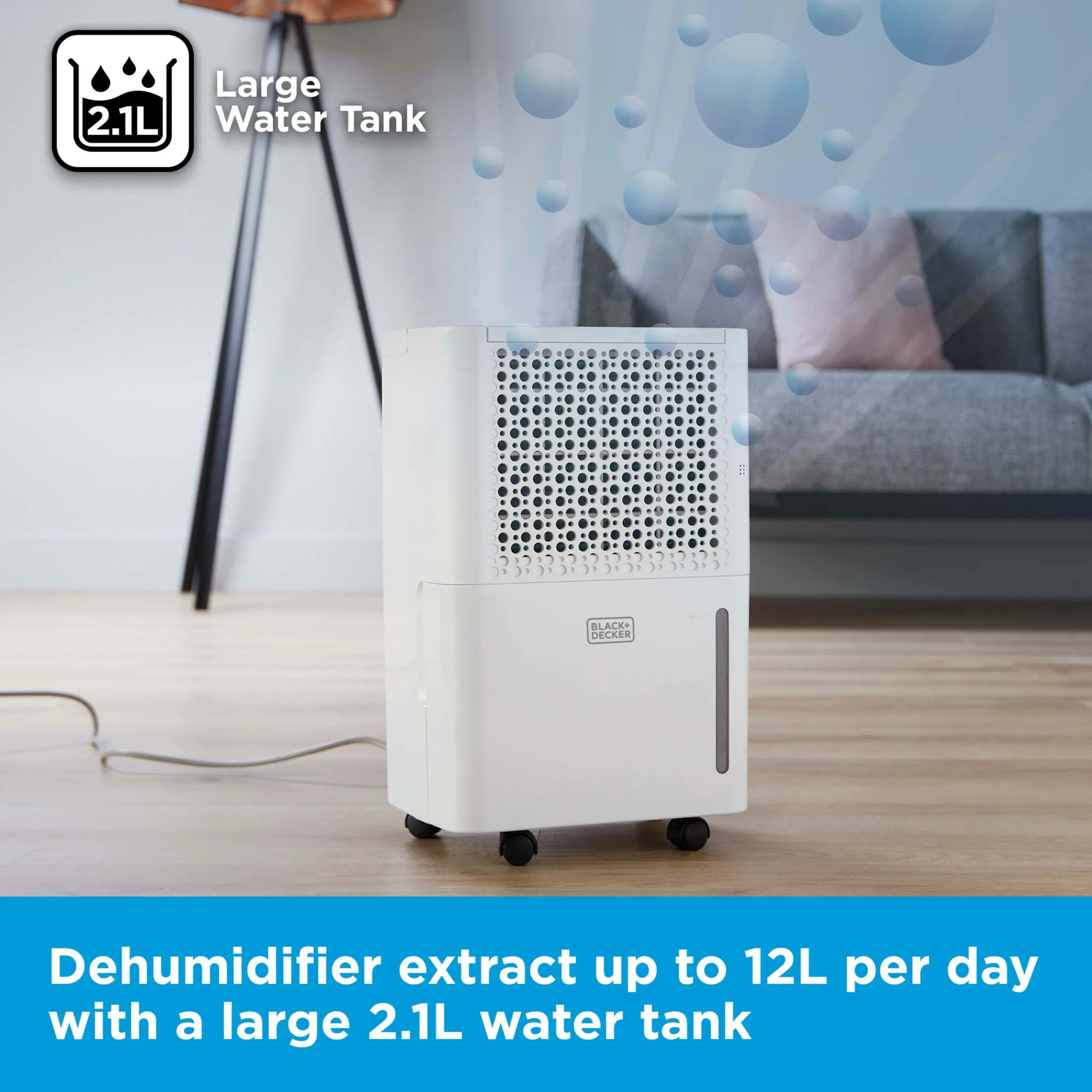Black & Decker BXEH60016GB 12L Smart Dehumidifier