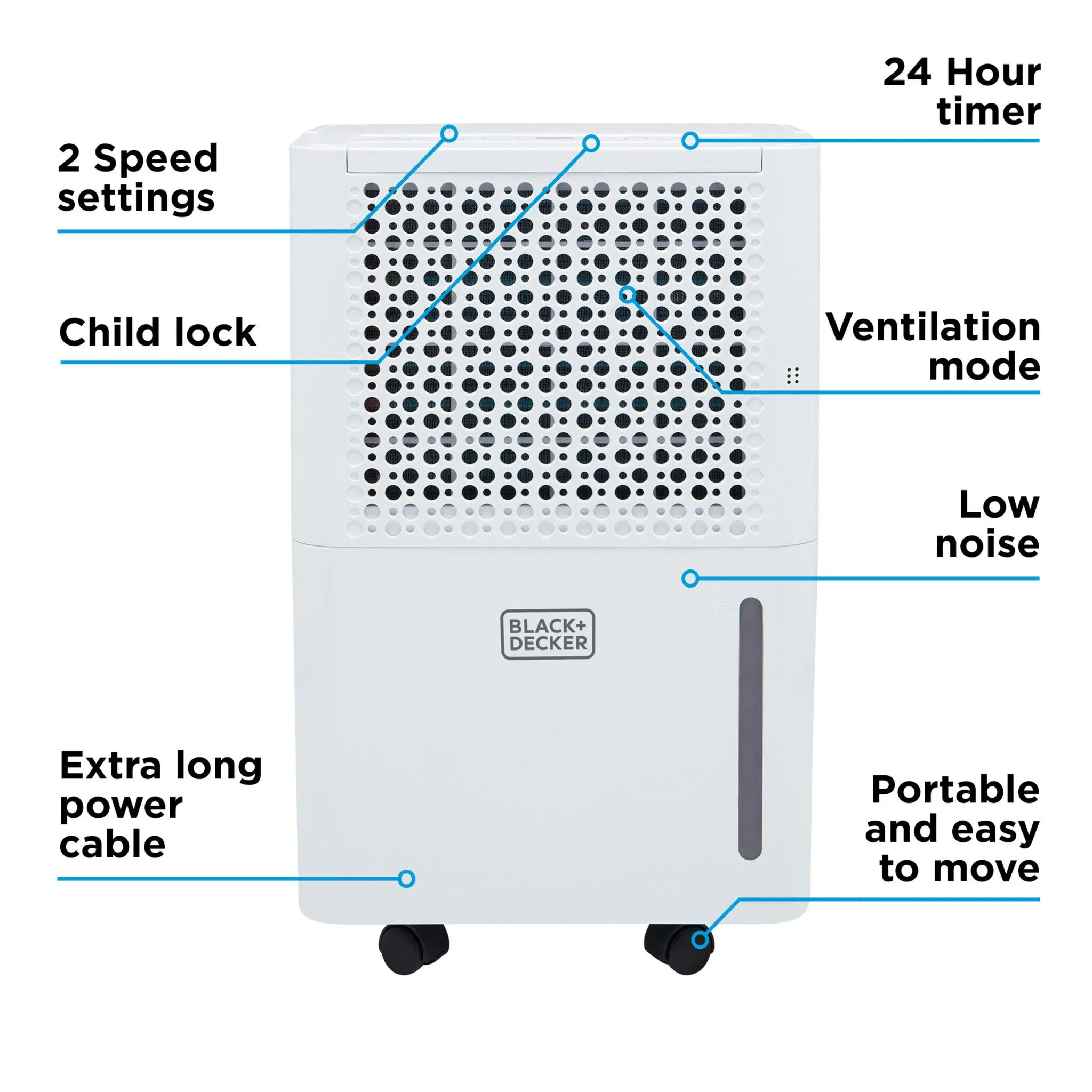 Black & Decker BXEH60016GB 12L Smart Dehumidifier