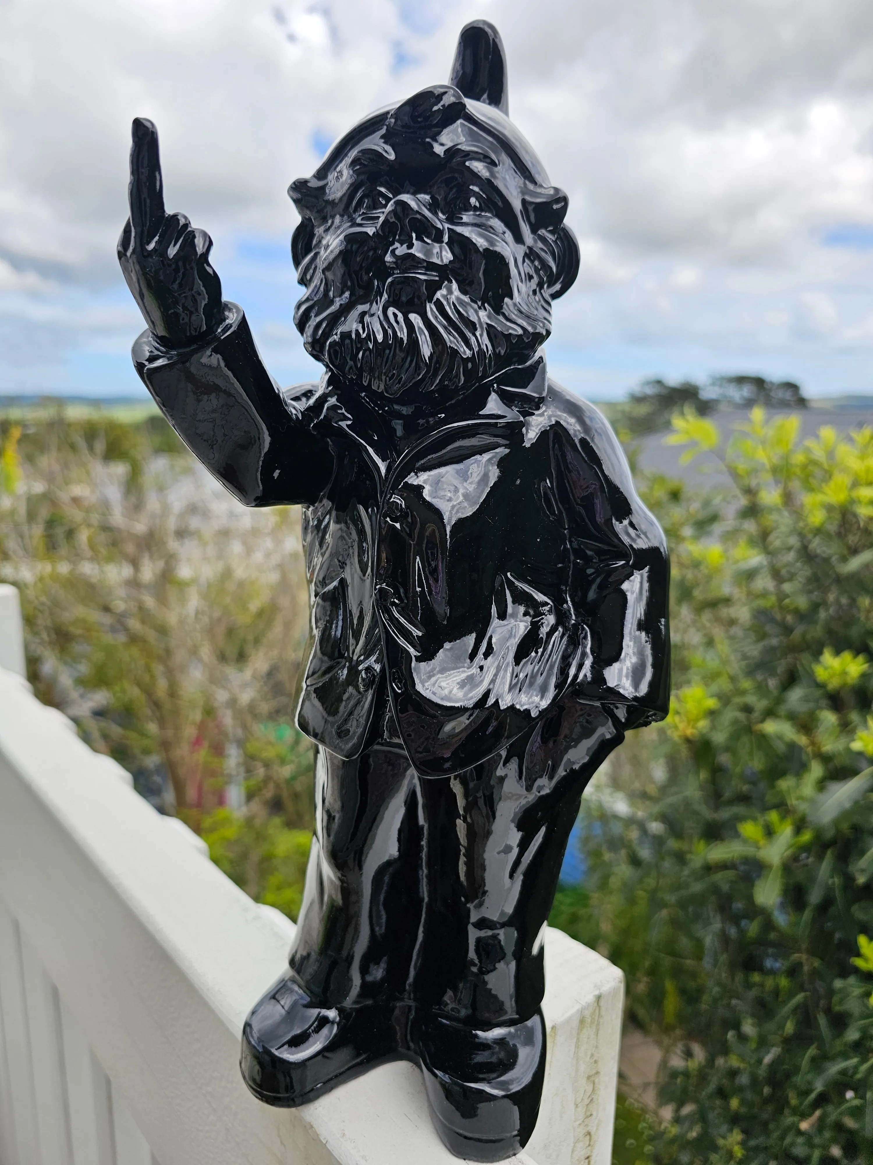 BLACK NAUGHTY GNOME