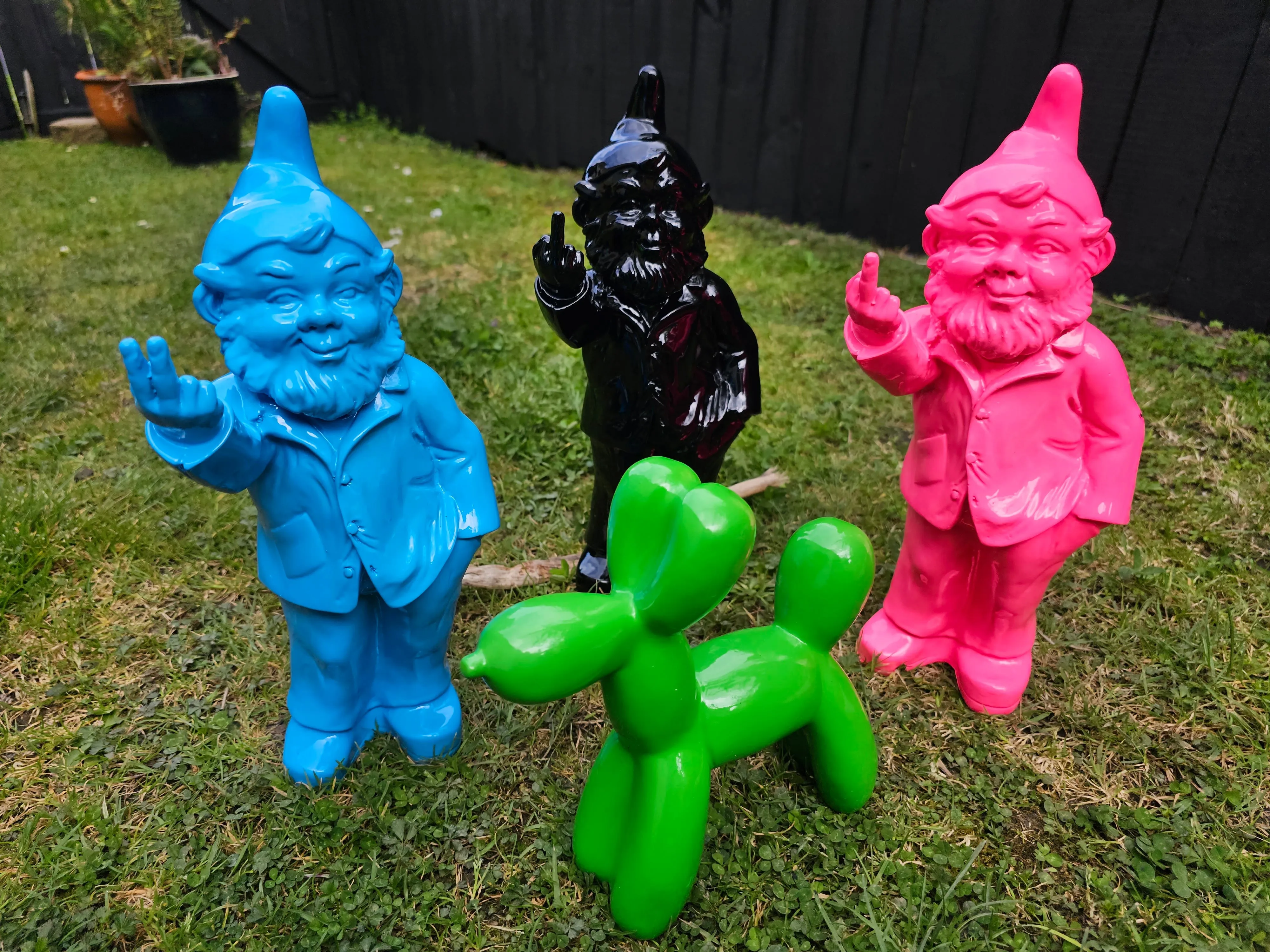 BLACK NAUGHTY GNOME