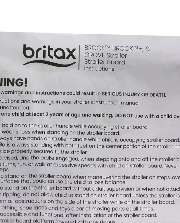 Britax Stroller Board for Brook, Brook  and Grove Strollers
