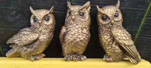 BRONZE OWL FIGURINE