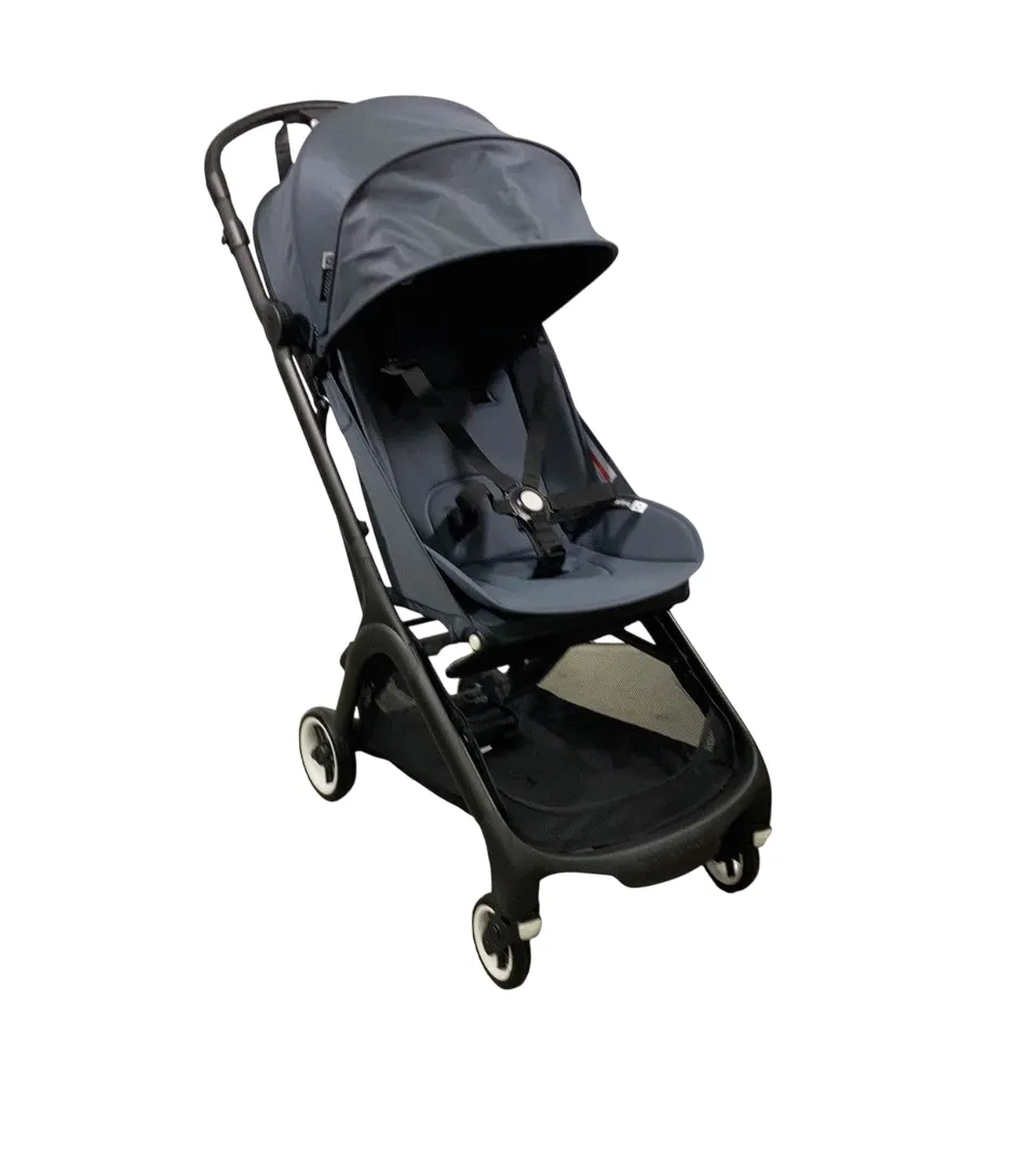 Bugaboo Butterfly Stroller, 2023, Black, Stormy Blue, Stormy Blue