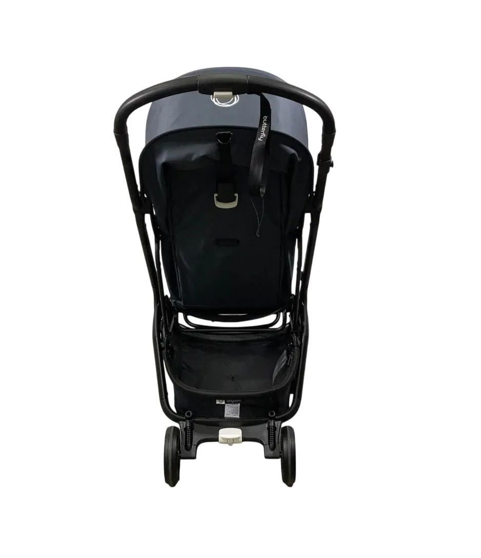 Bugaboo Butterfly Stroller, 2023, Black, Stormy Blue, Stormy Blue