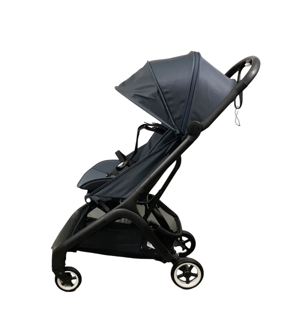 Bugaboo Butterfly Stroller, 2023, Black, Stormy Blue, Stormy Blue