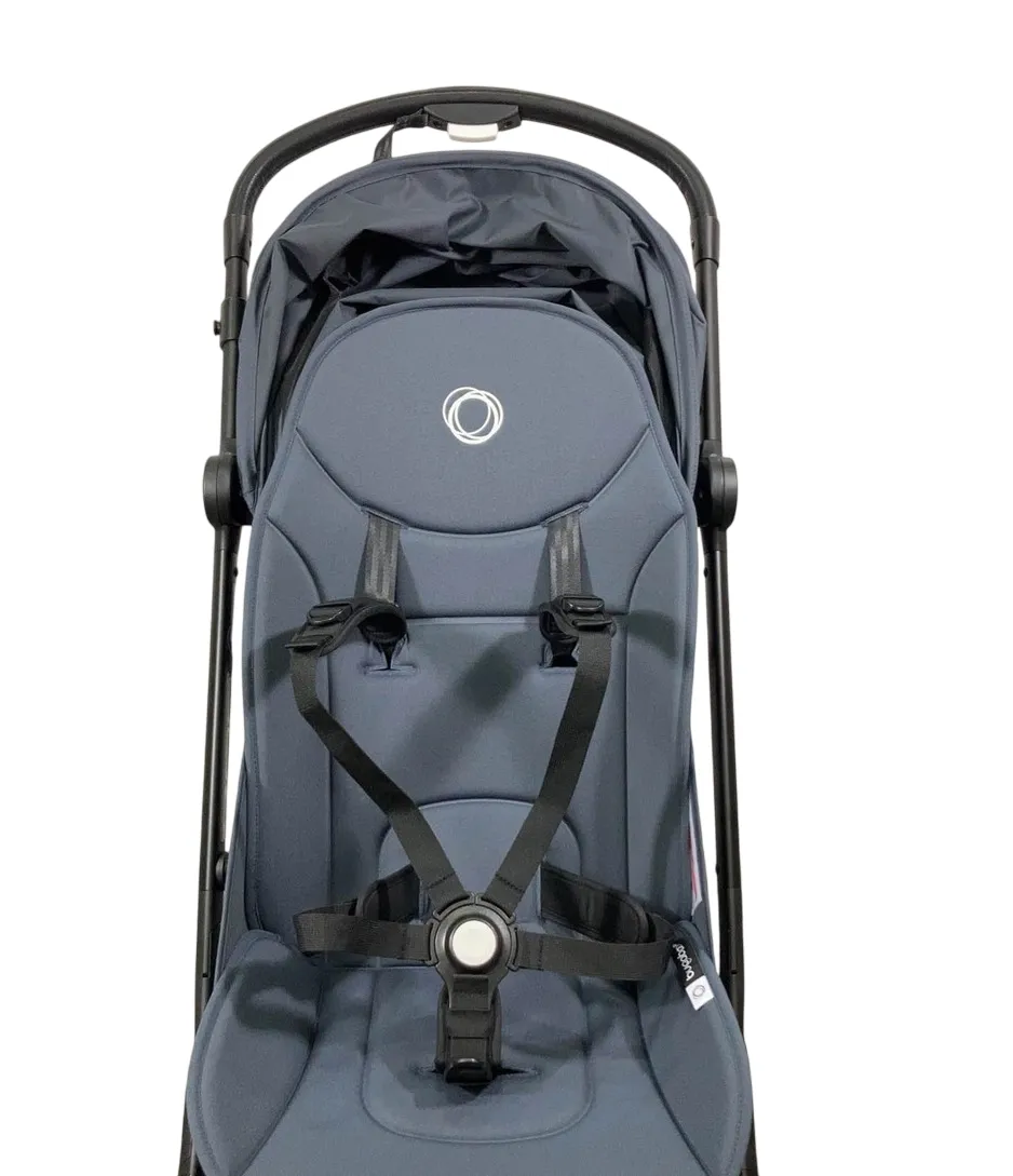 Bugaboo Butterfly Stroller, 2023, Black, Stormy Blue, Stormy Blue