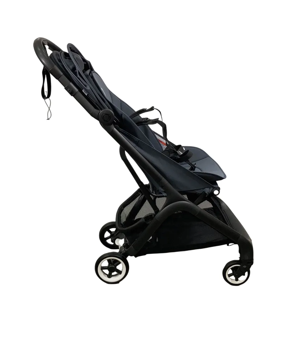 Bugaboo Butterfly Stroller, 2023, Black, Stormy Blue, Stormy Blue