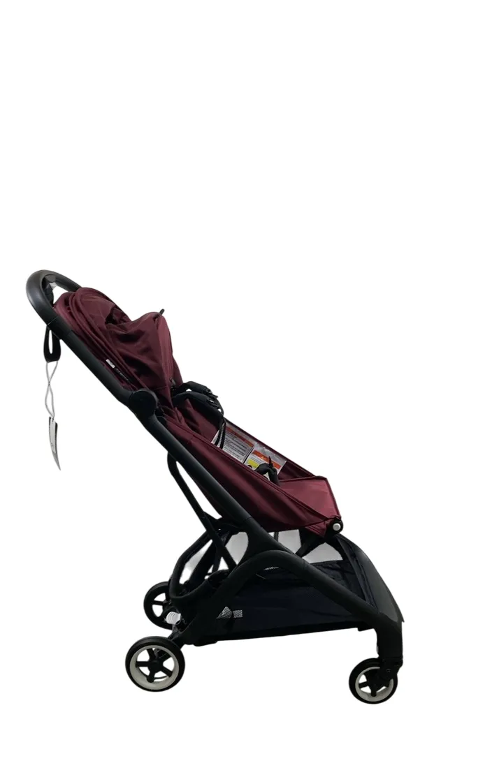 Bugaboo Butterfly Stroller, 2024, Black, Dark Cherry, Dark Cherry