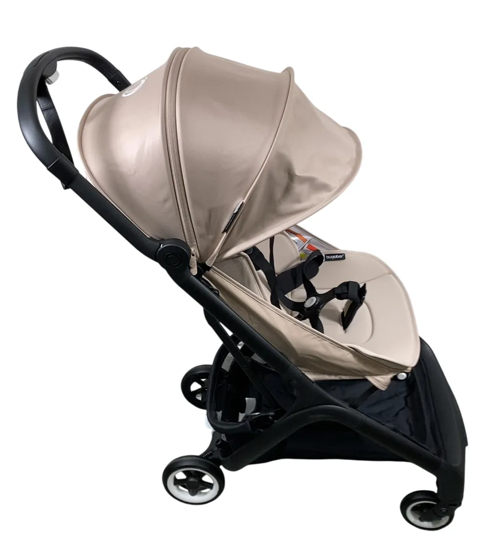 Bugaboo Butterfly Stroller, 2024, Black, Desert Taupe, Desert Taupe