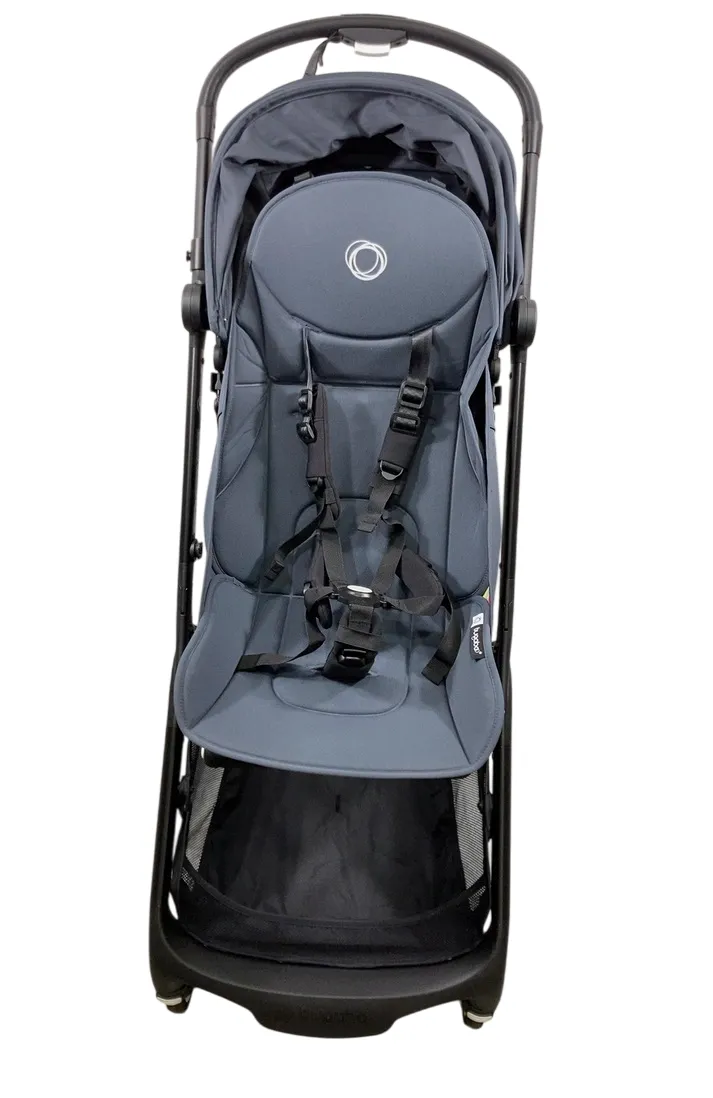 Bugaboo Butterfly Stroller, 2024, Black, Stormy Blue, Stormy Blue