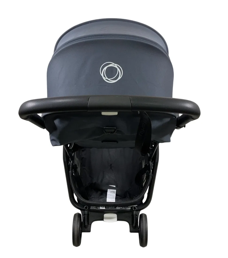 Bugaboo Butterfly Stroller, 2024, Black, Stormy Blue, Stormy Blue