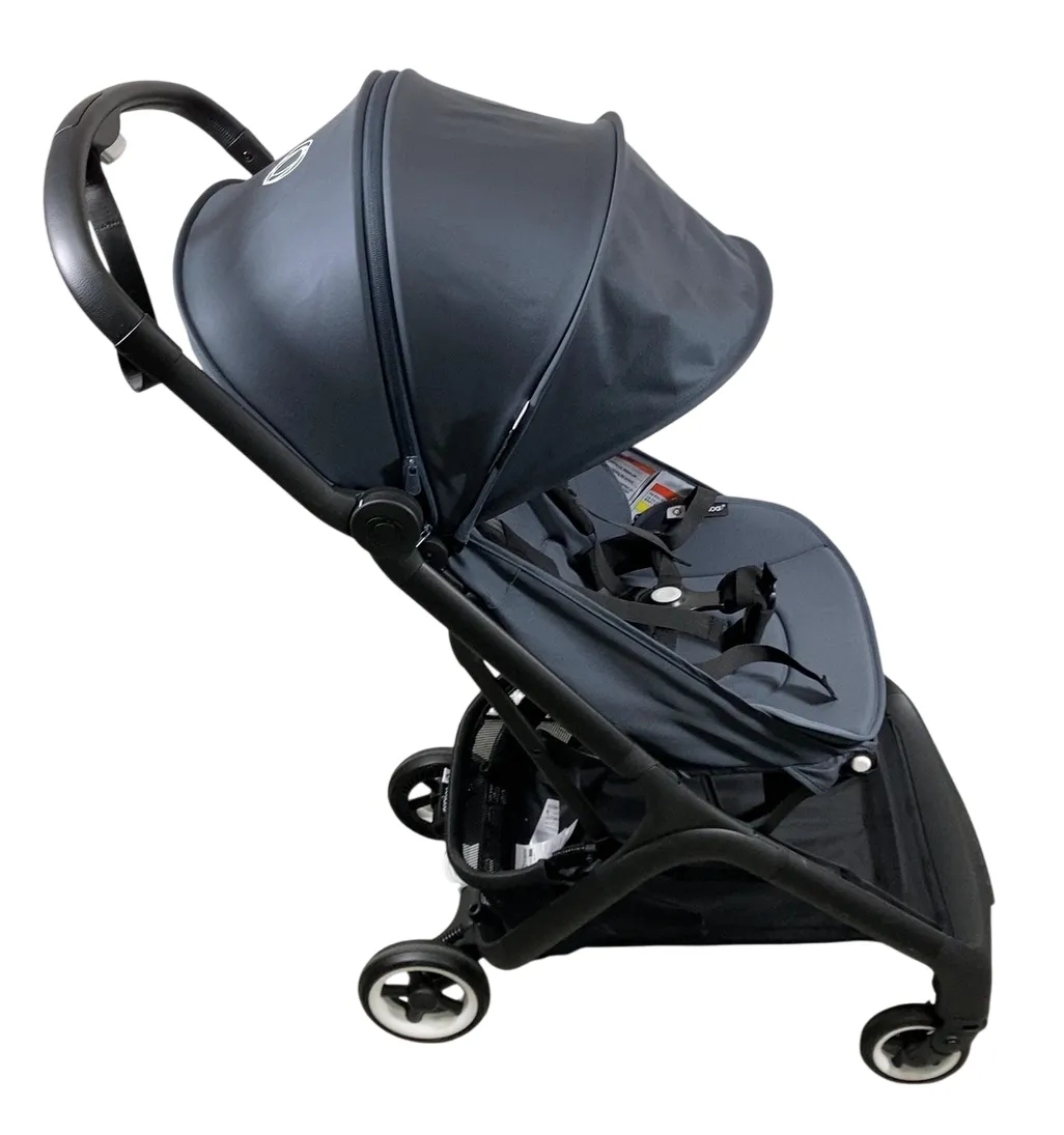 Bugaboo Butterfly Stroller, 2024, Black, Stormy Blue, Stormy Blue