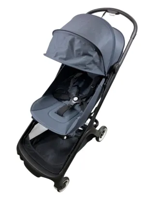 Bugaboo Butterfly Stroller, 2024, Black, Stormy Blue, Stormy Blue