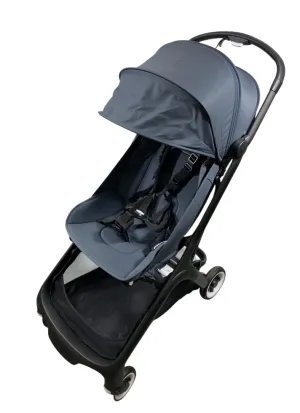 Bugaboo Butterfly Stroller, 2024, Black, Stormy Blue, Stormy Blue