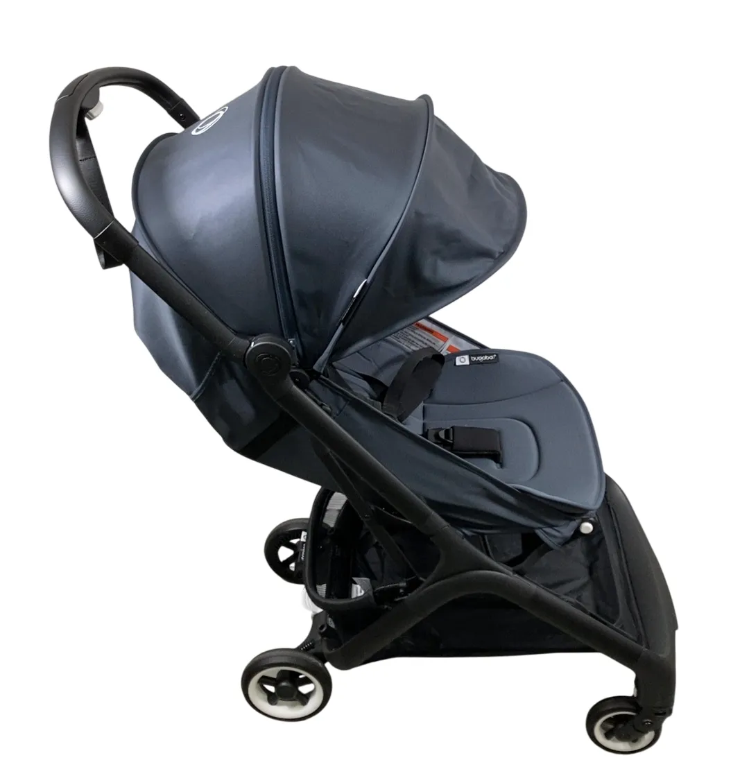 Bugaboo Butterfly Stroller, 2024, Black, Stormy Blue, Stormy Blue