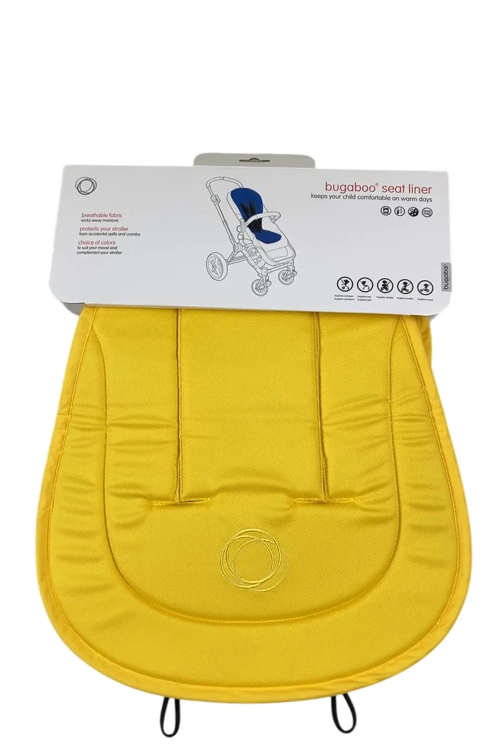 Bugaboo Dual Comfort Seat Liner, Bright Yellow