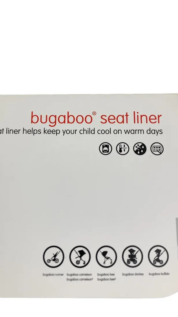 Bugaboo Dual Comfort Seat Liner, Ice Blue