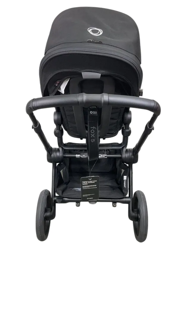 Bugaboo Fox 5 Renew Bassinet and Seat Stroller, 2025, Black Frame, Heritage Black